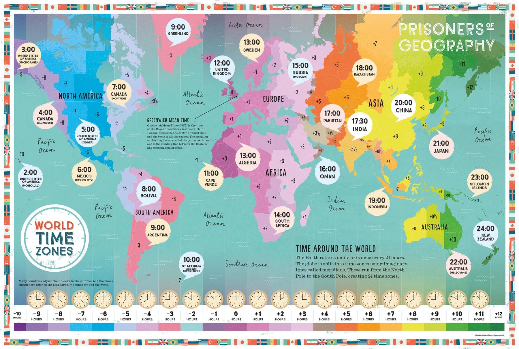 World Time Zone Map