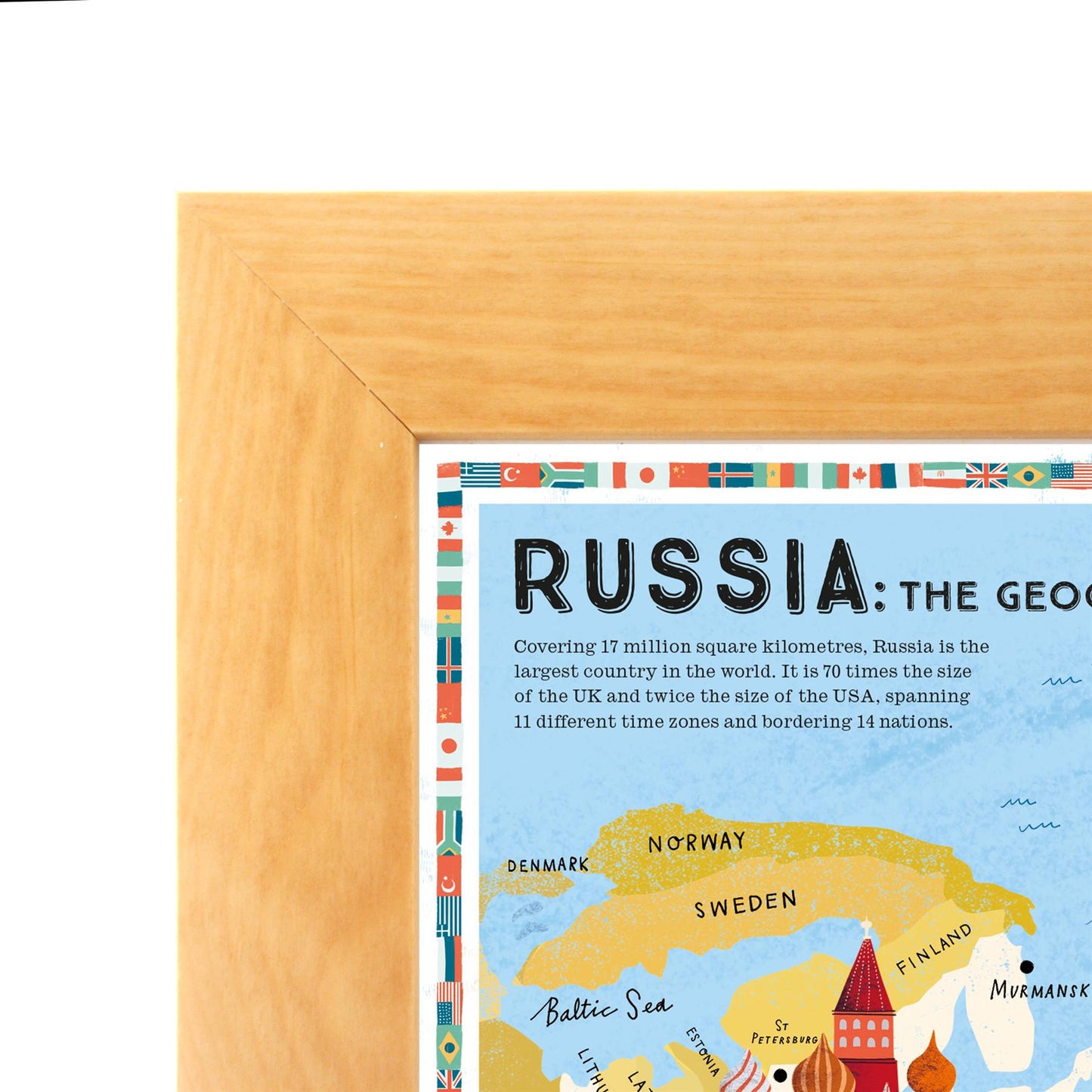 Prisoners of Geography Russia Educational Wall Map