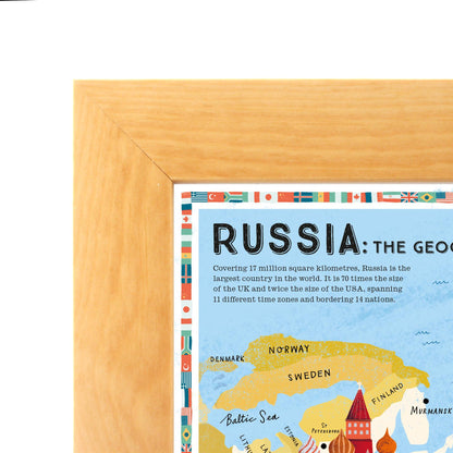 Prisoners of Geography Russia Educational Wall Map