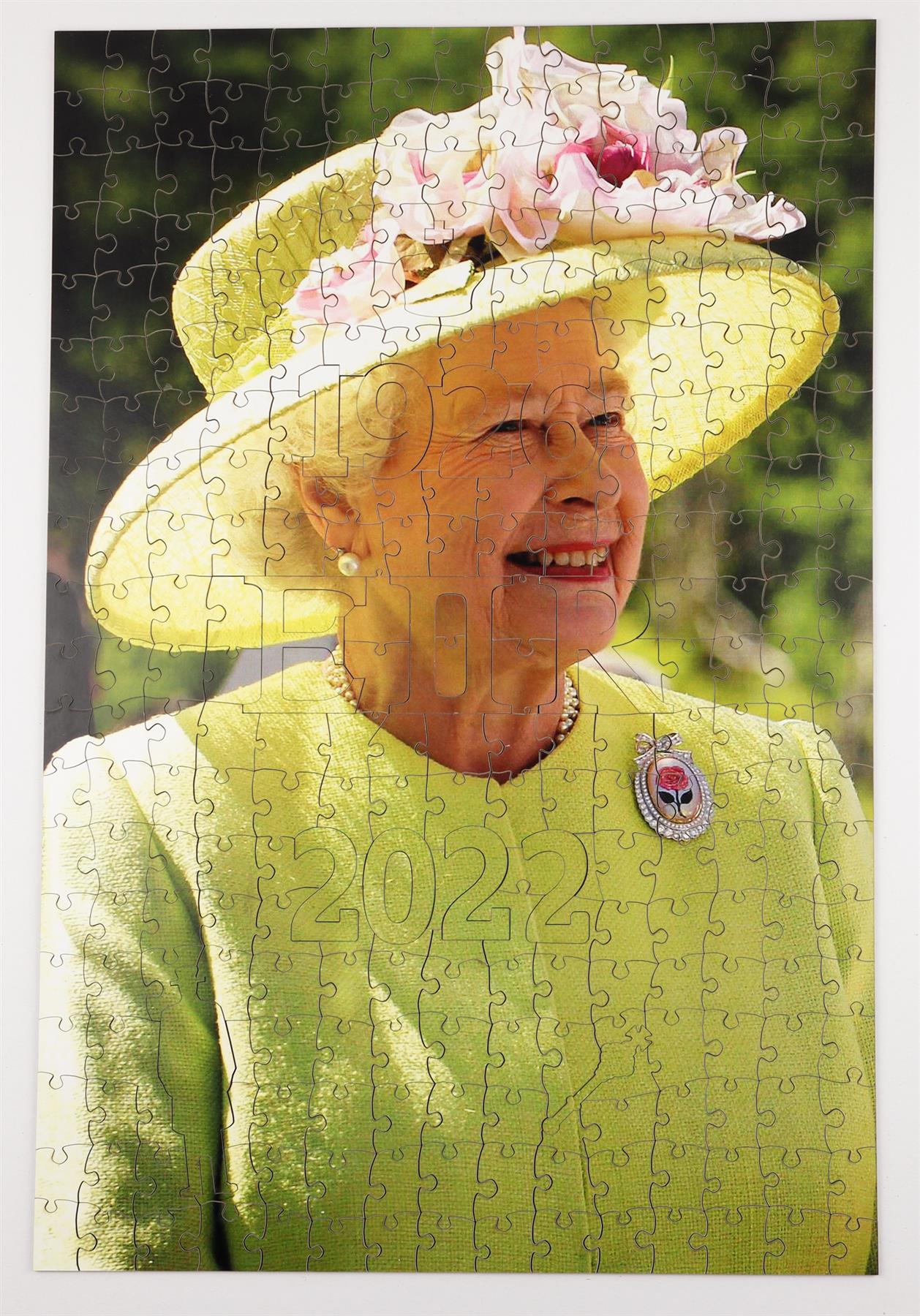 In Celebration of Queen Elizabeth II 300 piece wooden jigsaw puzzle