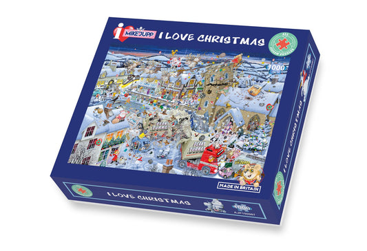 Mike Jupp I Love Christmas 1000 Piece Jigsaw Puzzle