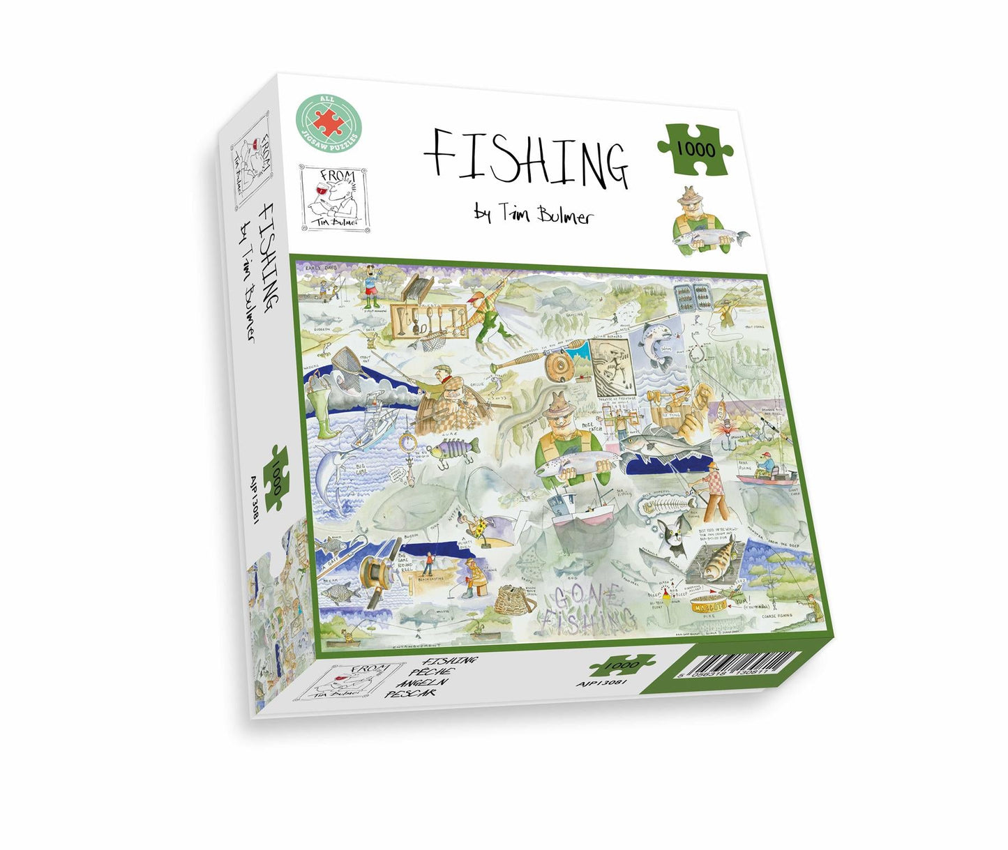 Fishing - Tim Bulmer 1000 Piece Jigsaw Puzzle box