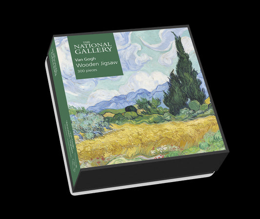 A Wheatfield, with Cypresses - National Gallery 300 Piece Wooden Jigsaw Puzzle