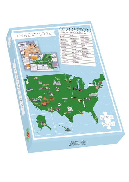 Hawaii - I Love My State 400 Piece Personalized Jigsaw Puzzle
