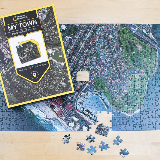 National Geographic "My Town" Aerial Map Jigsaw Puzzle