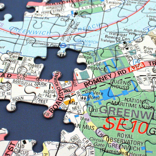 Jigsaw Puzzle - Personalised London Street Map Jigsaw