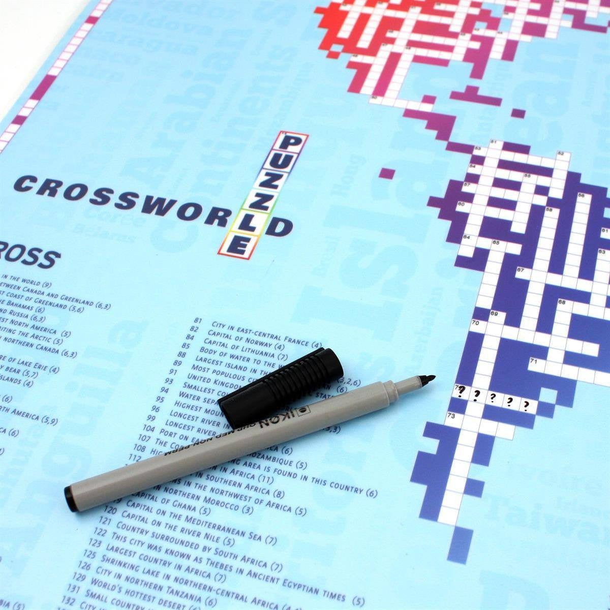 Map Gift - The Cross Word World Map - CrossWorld