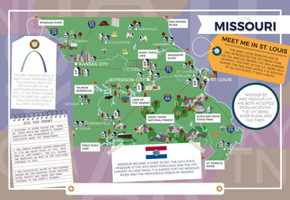 Missouri - I Love My State 400 Piece Personalized Jigsaw Puzzle