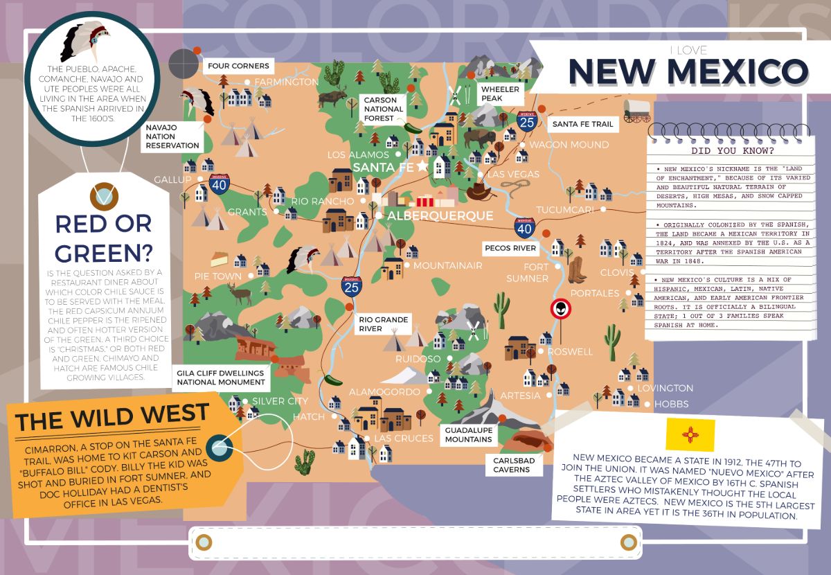 New Mexico - I Love My State 400 Piece Personalized Jigsaw Puzzle