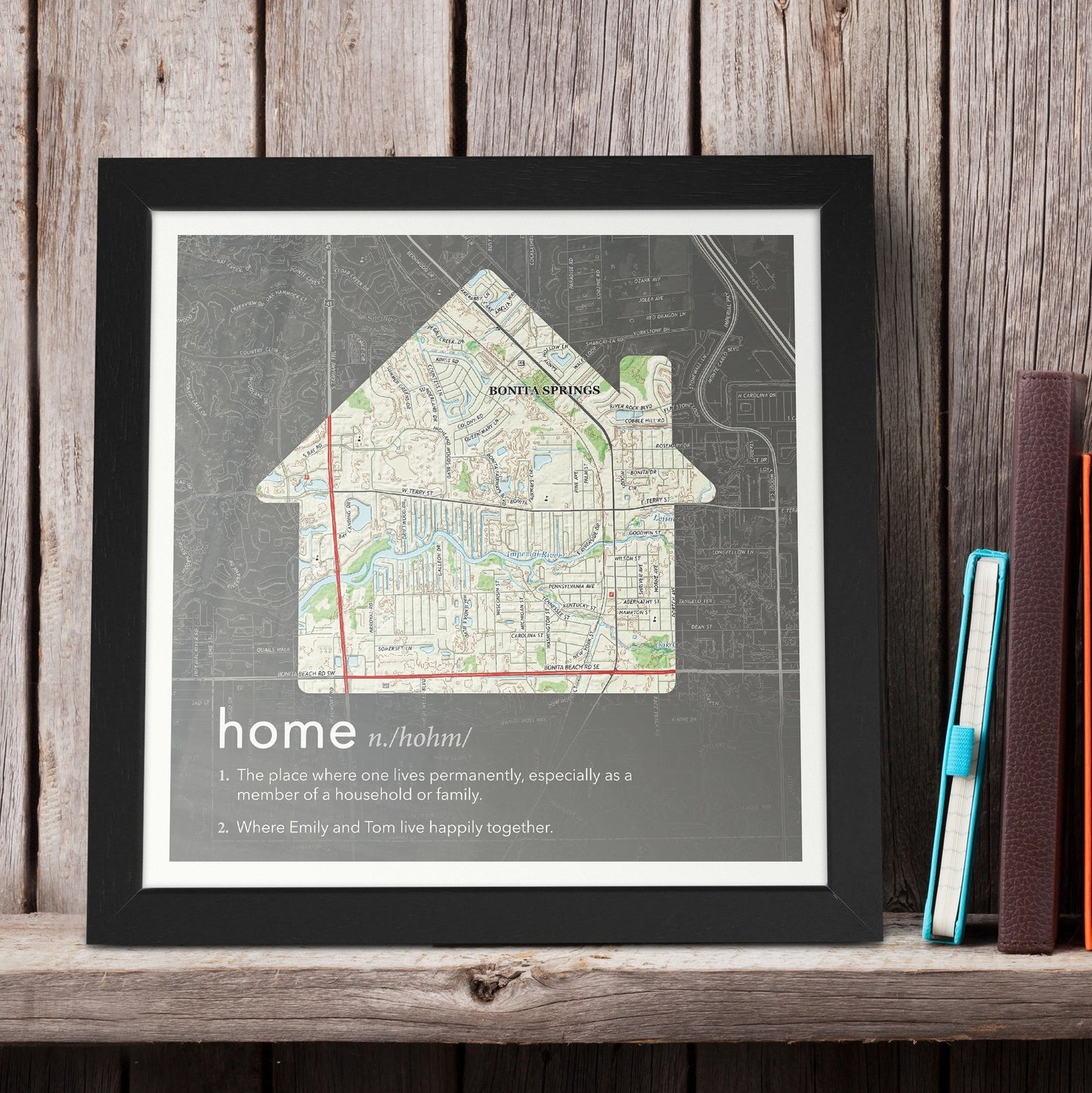 US Wall Art - Personalized Dictionary Definition US Map - Home