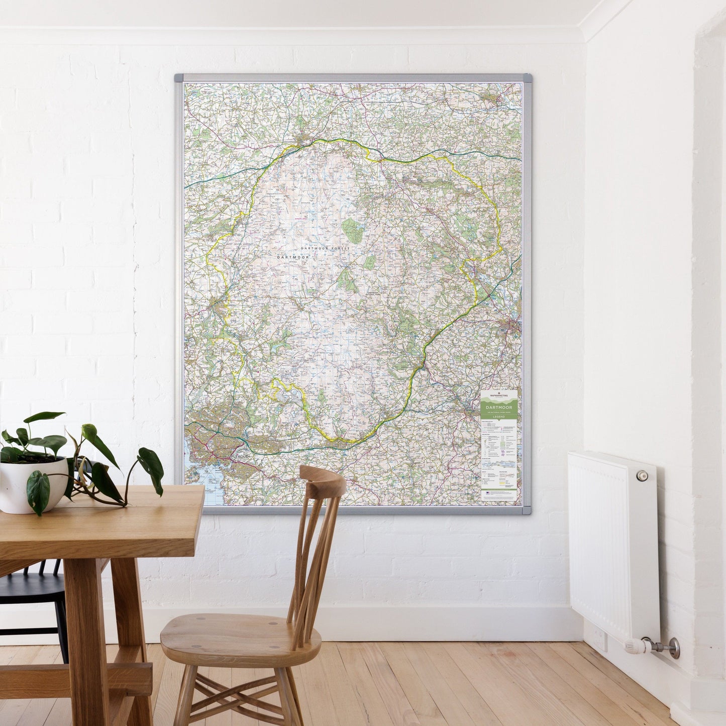 Wall Maps - Dartmoor - UK National Park Wall Map