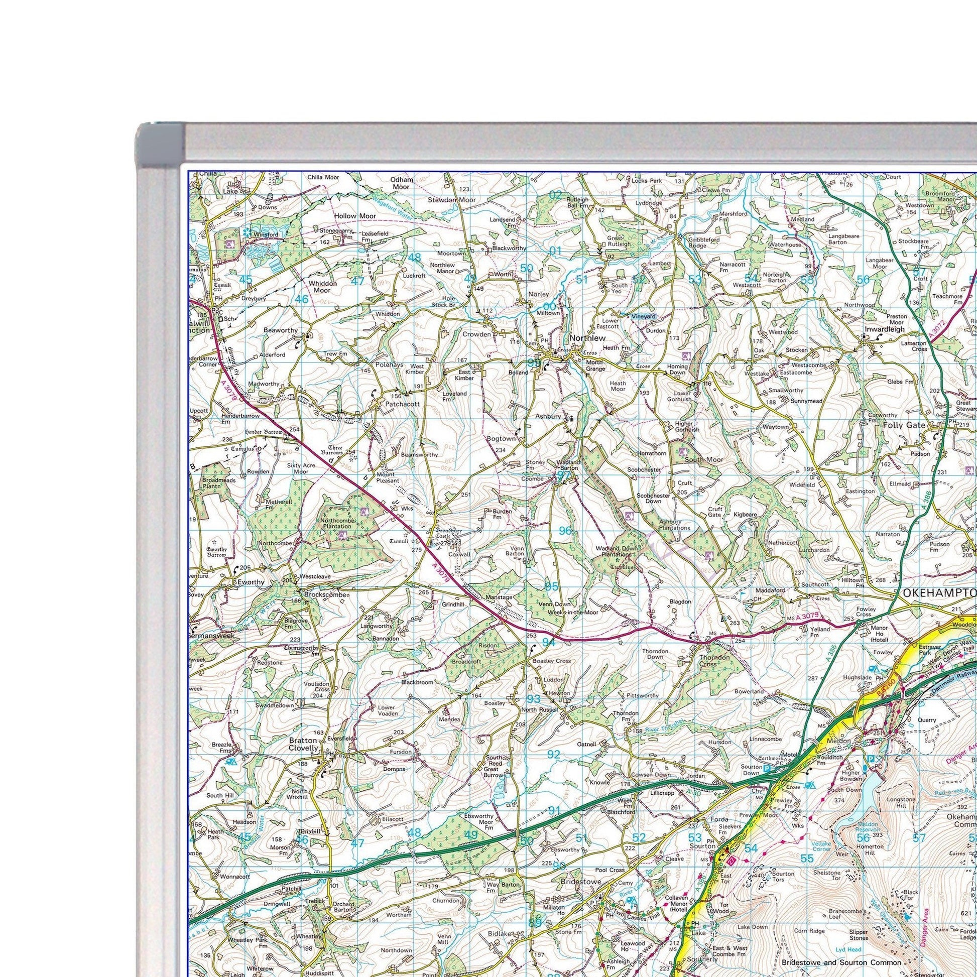 Wall Maps - Peak District - UK National Park Wall Map