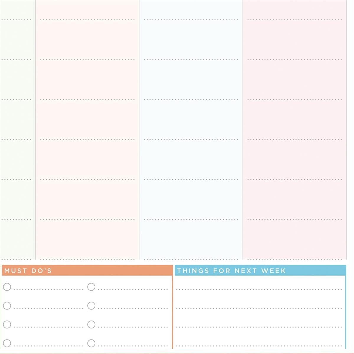 Wall Planner - Family Week Planner - Laminated Wall Planner